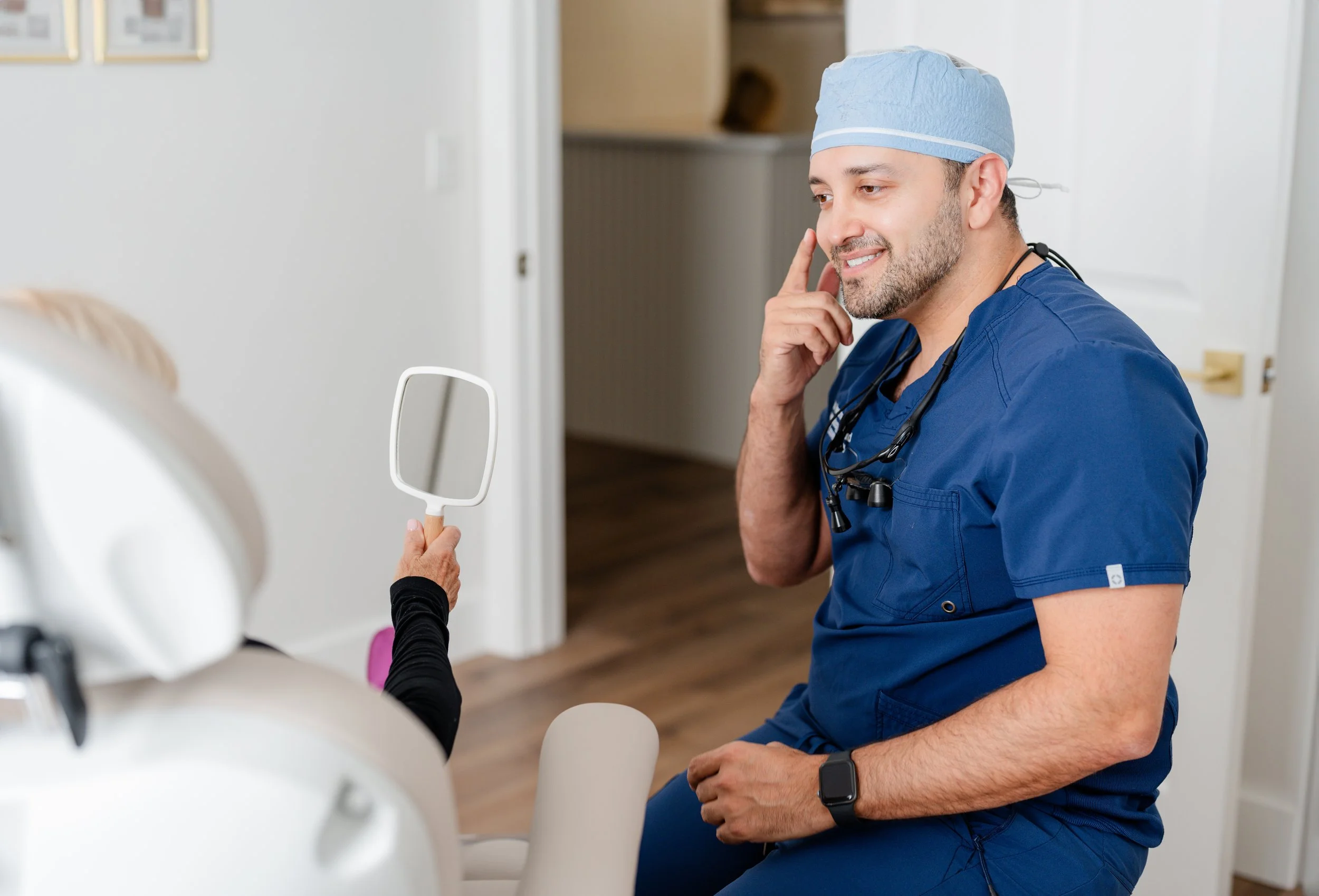 Dr. Alexander Dane in patient consultation