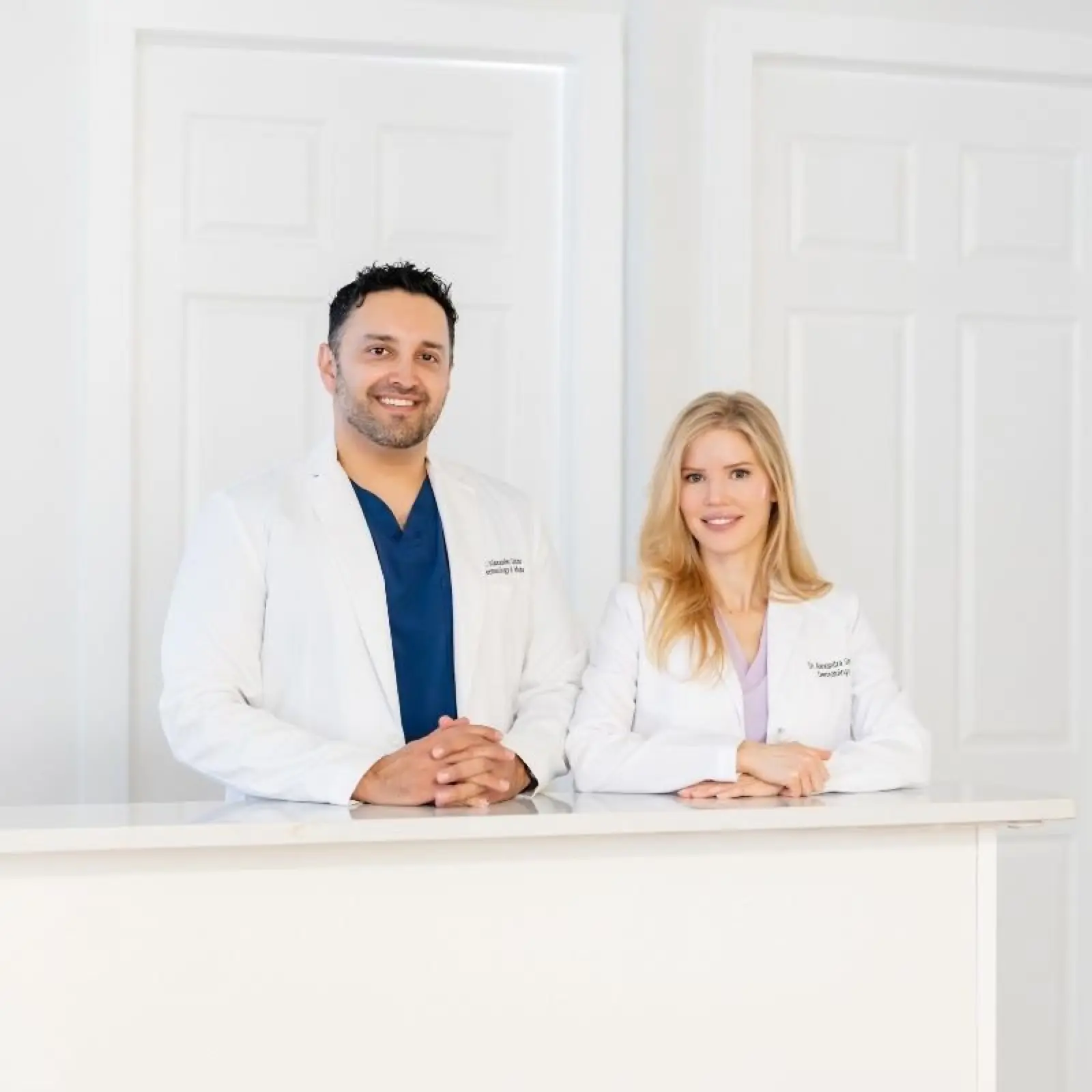Dr. Alexander Dane and Dr. Alexandra Grob, board-certified dermatologists